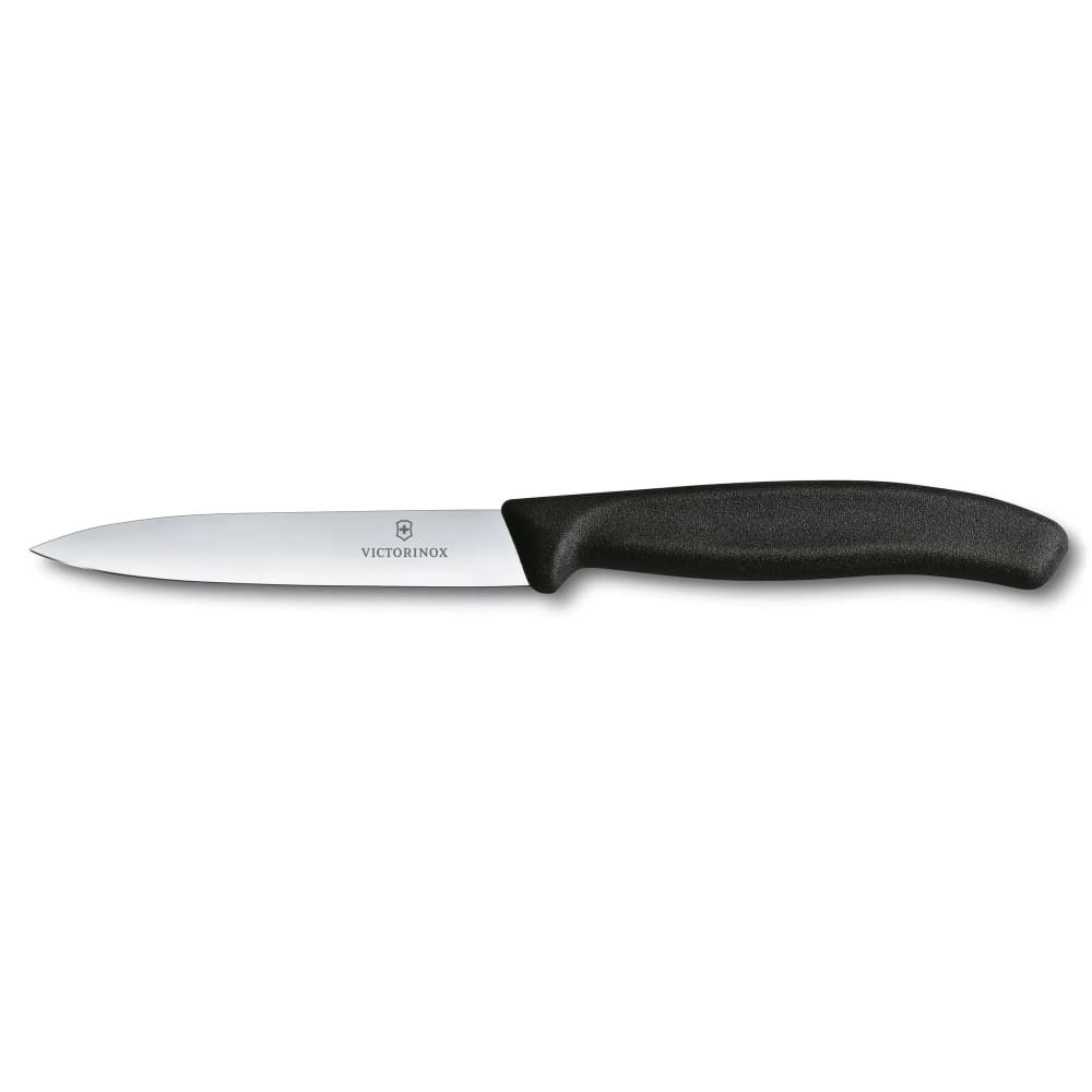 Victorinox - Swiss Army 6.7703 Paring Knife w/ 4" Blade, Black Polypropylene Handle
