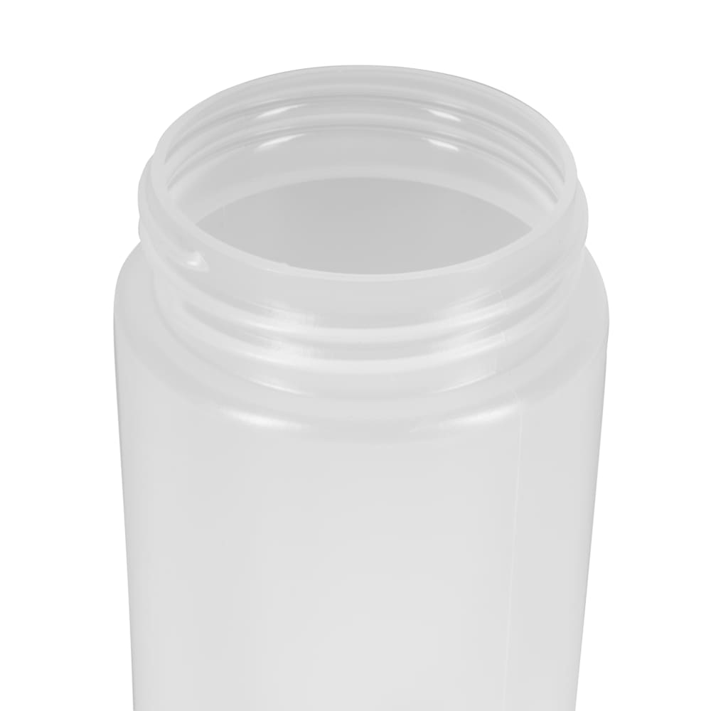 Tablecraft 11663C 16 oz. Clear Widemouth and Standard Cone Tip Squeeze  Bottle with 63 mm Opening 