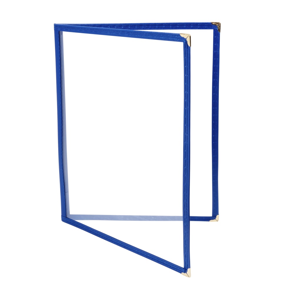 080-PMCD9B Double Fold Menu Cover, 9 1/2 x 12", Blue