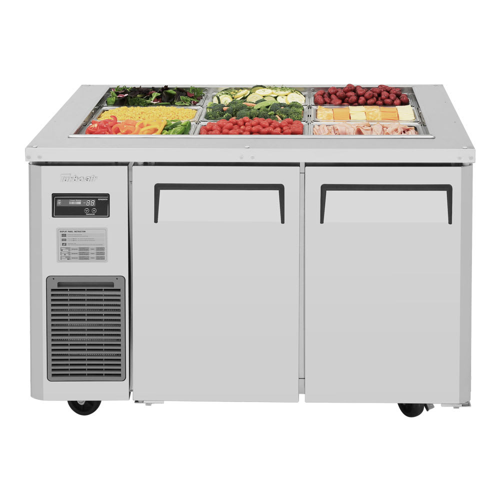 083-JBT48N 40 1/8" J Series Cold Food Bar - (9) Pan Capacity, Floor Model, Stainless Steel