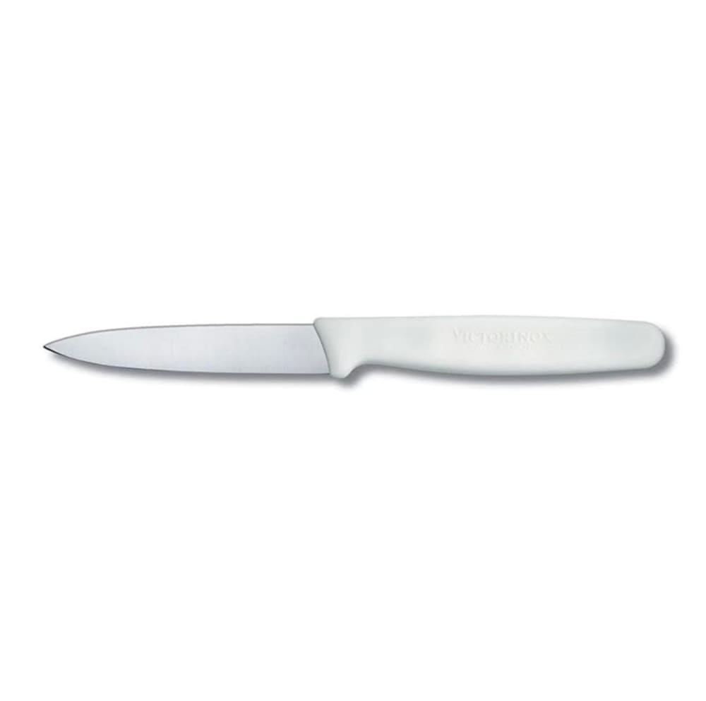 Victorinox - Swiss Army 6.7607 Paring Knife w/ 3 1/4" Blade, White Polypropylene Handle