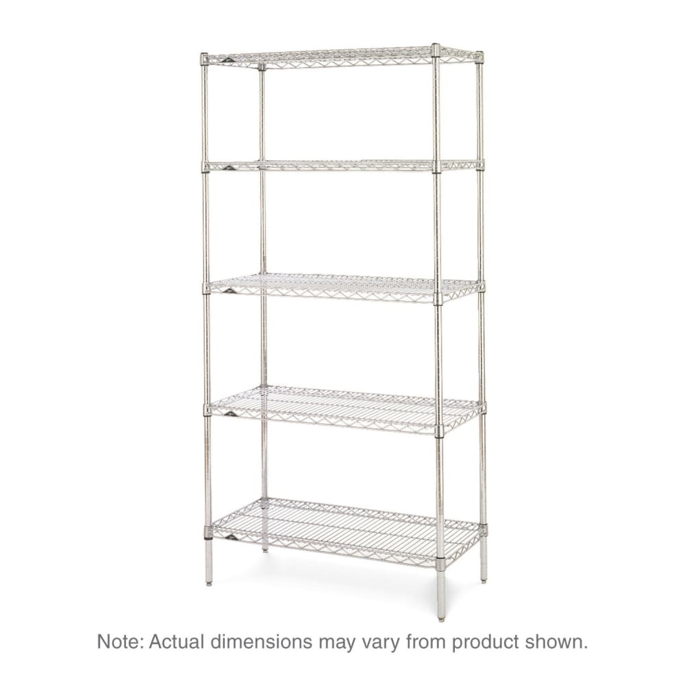 001-5N377C Super Erecta® Chrome Wire Shelf Kit - 72"W x 18"D x 74"H
