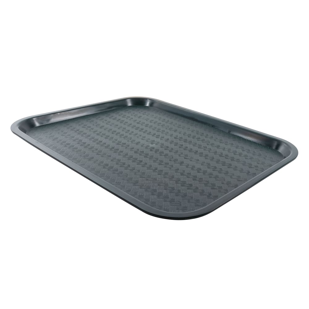 080-FFT1216G Plastic Fast Food Tray - 16"L x 12"W, Green