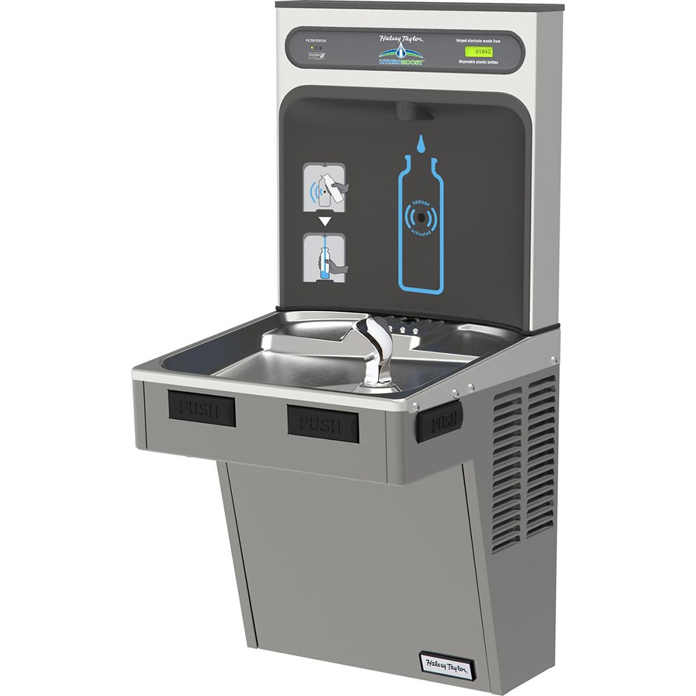 189-HTHBHACG8PVWF Wall Mount Drinking Fountain w/ Bottle Filler - Refrigerated, Filtered
