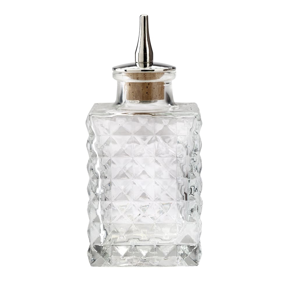 132-M37171 3 oz Bitters Bottle w/ Stainless/Cork Dasher