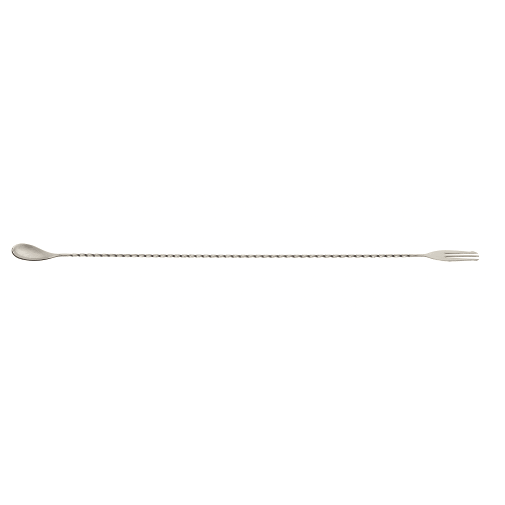 132-M37017 19 5/8" Bar Spoon w/ Fork End, Stainless