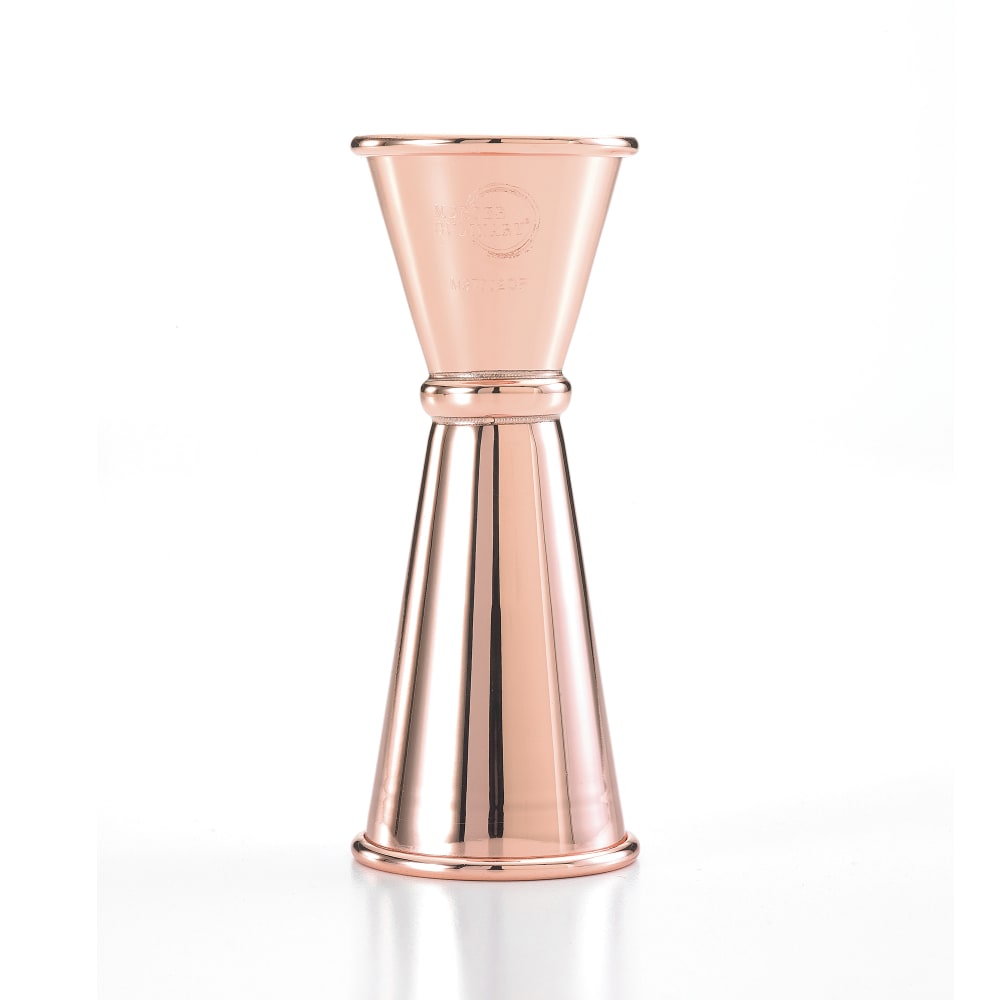 132-M37002CP Double Japanese Style Jigger - 25 ml & 50 ml, Copper