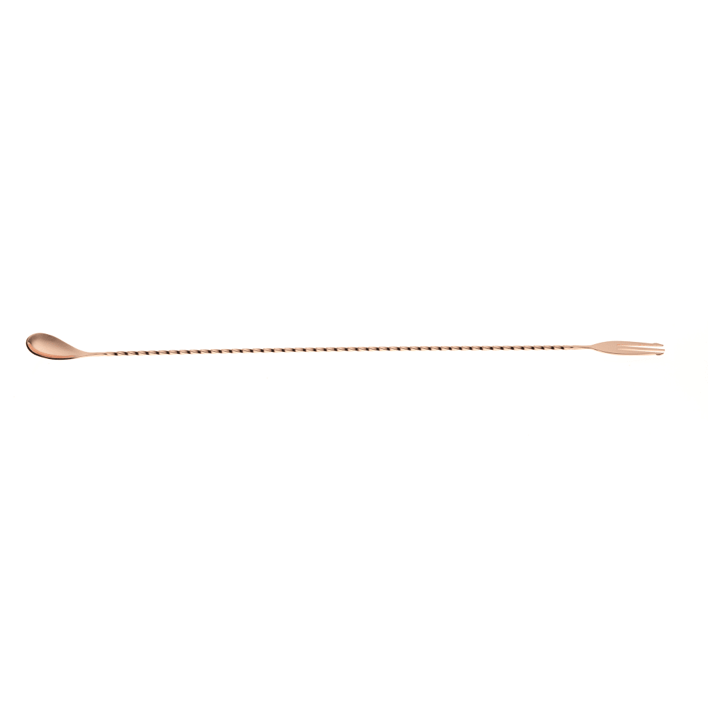 132-M37017CP 19 5/8" Bar Spoon w/ Fork End, Copper