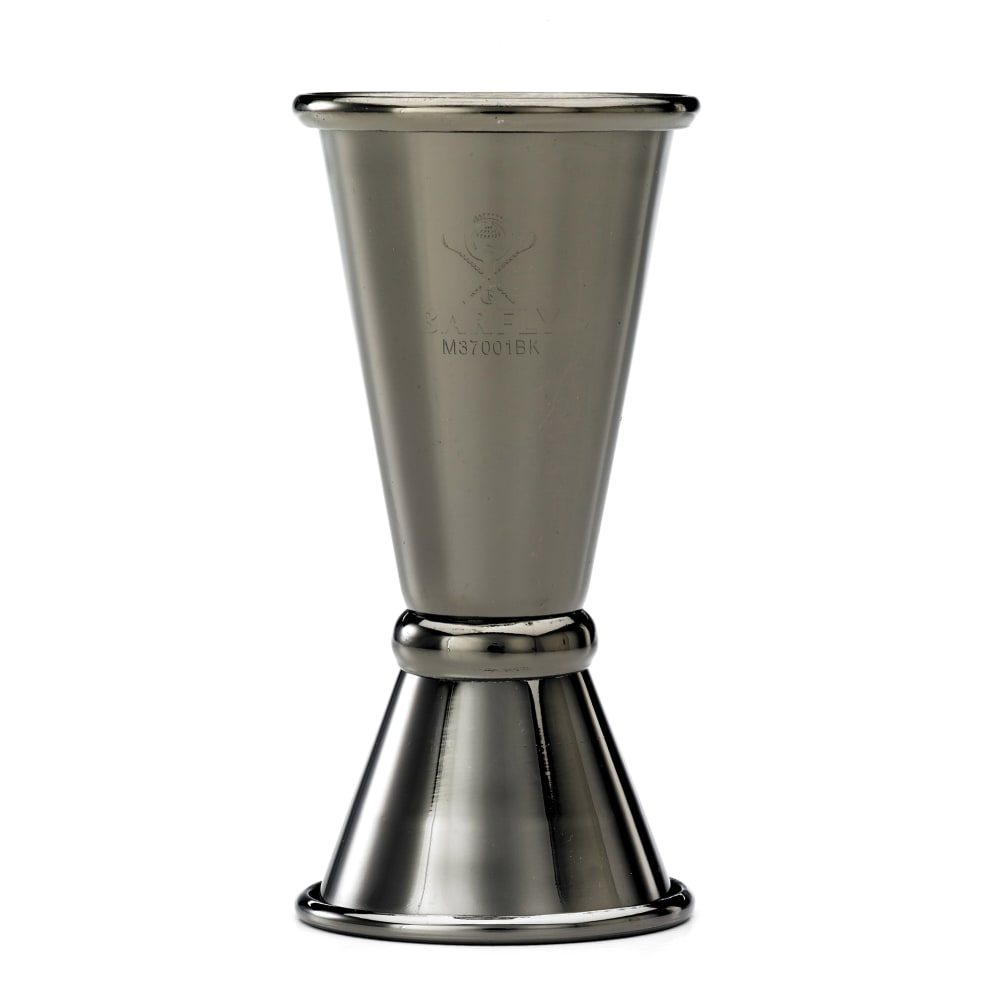 132-M37001BK Double Japanese Style Jigger - 20 ml & 40 ml, Gun Metal Black