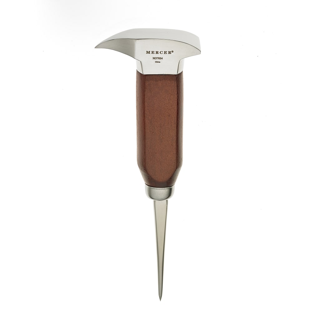 132-M37024 7" Ice Pick w/ Wood Handle - Stainless Steel