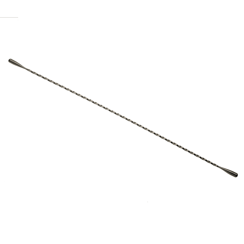 132-M37033BK 17 1/8" Double End Cocktail Stirrer, Gun Metal Black