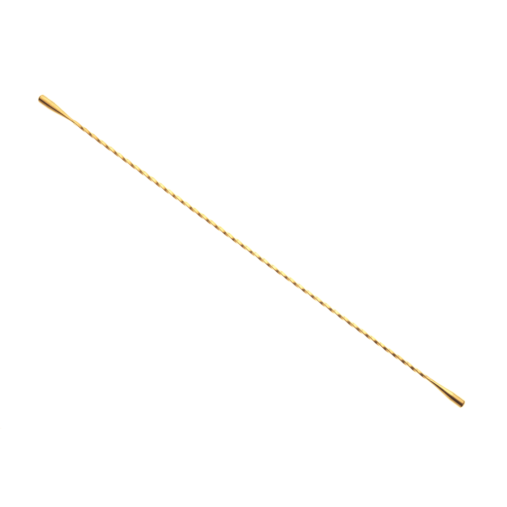 132-M37033GD 17 1/8" Double End Cocktail Stirrer, Gold