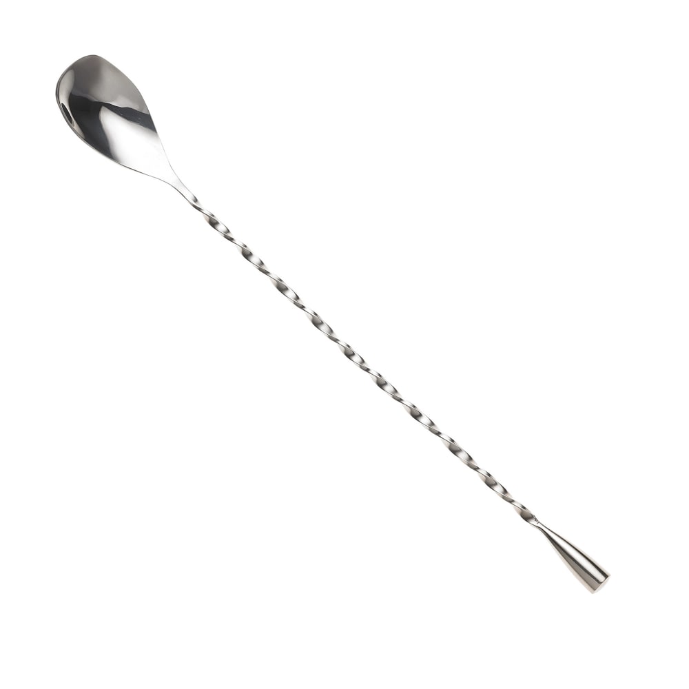 132-M37046 11 7/8" Bar Spoon w/ Twisted Shaft, Stainless