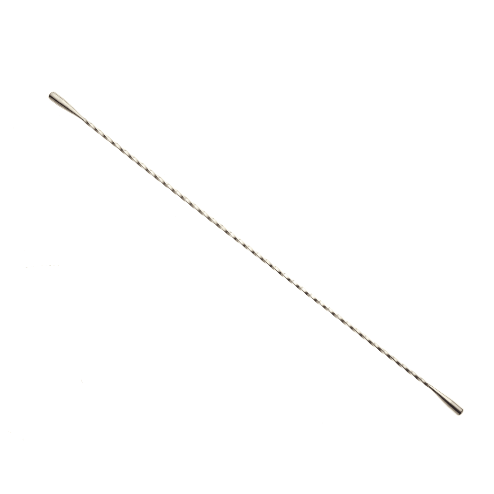 132-M37033 17 1/8" Double End Cocktail Stirrer, Stainless