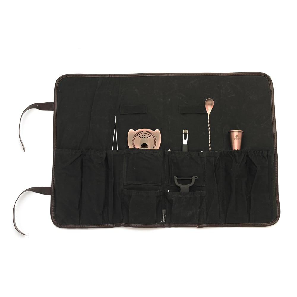 132-M37100ACP 7-Piece Cocktail Mixing Set - Antique Copper