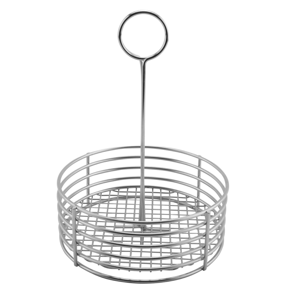 284-481866 Round Condiment Caddy - Stainless Steel