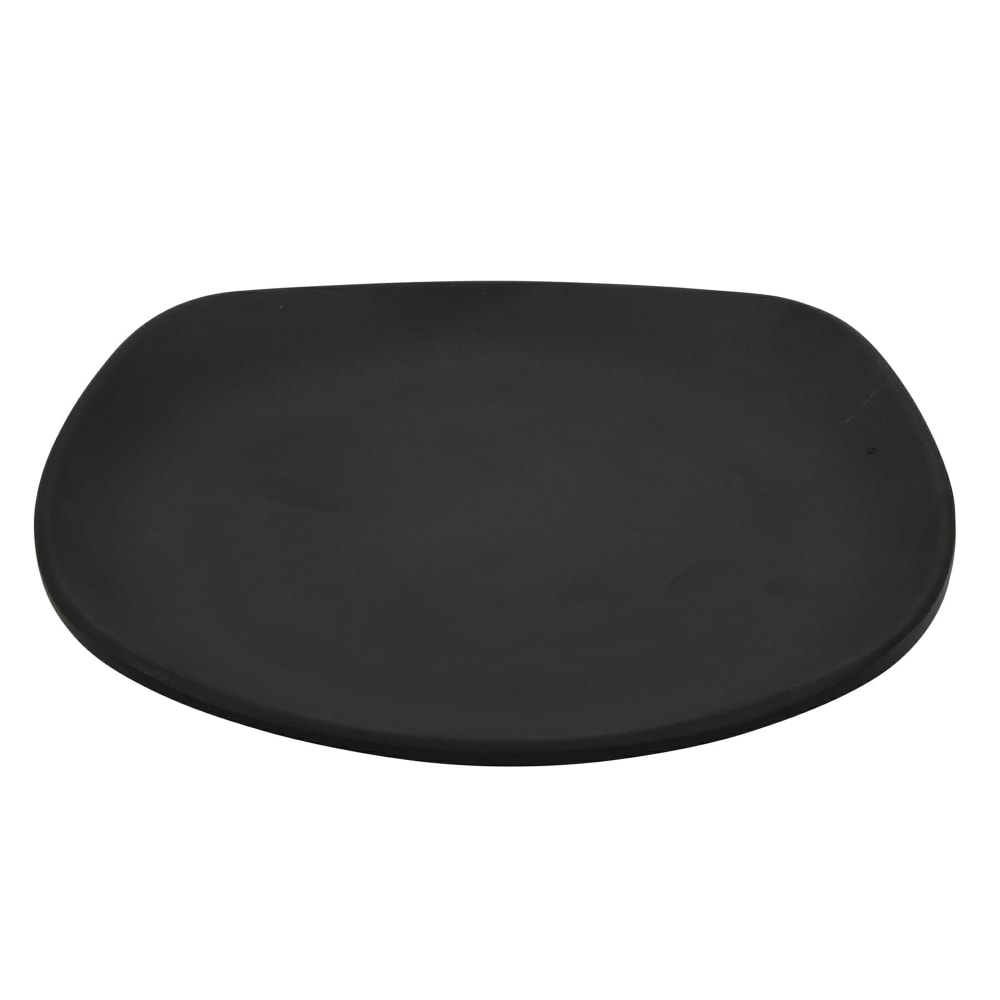 284-P875BK 9" Square Melamine Square Plate, Black