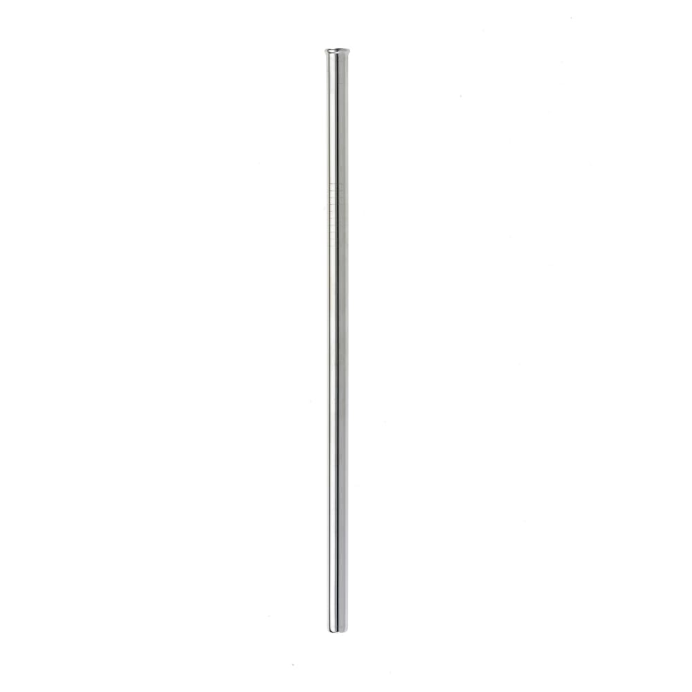 132-M37112 8 1/2" Straight Metal Straw - Stainless Steel, Mirror Finish