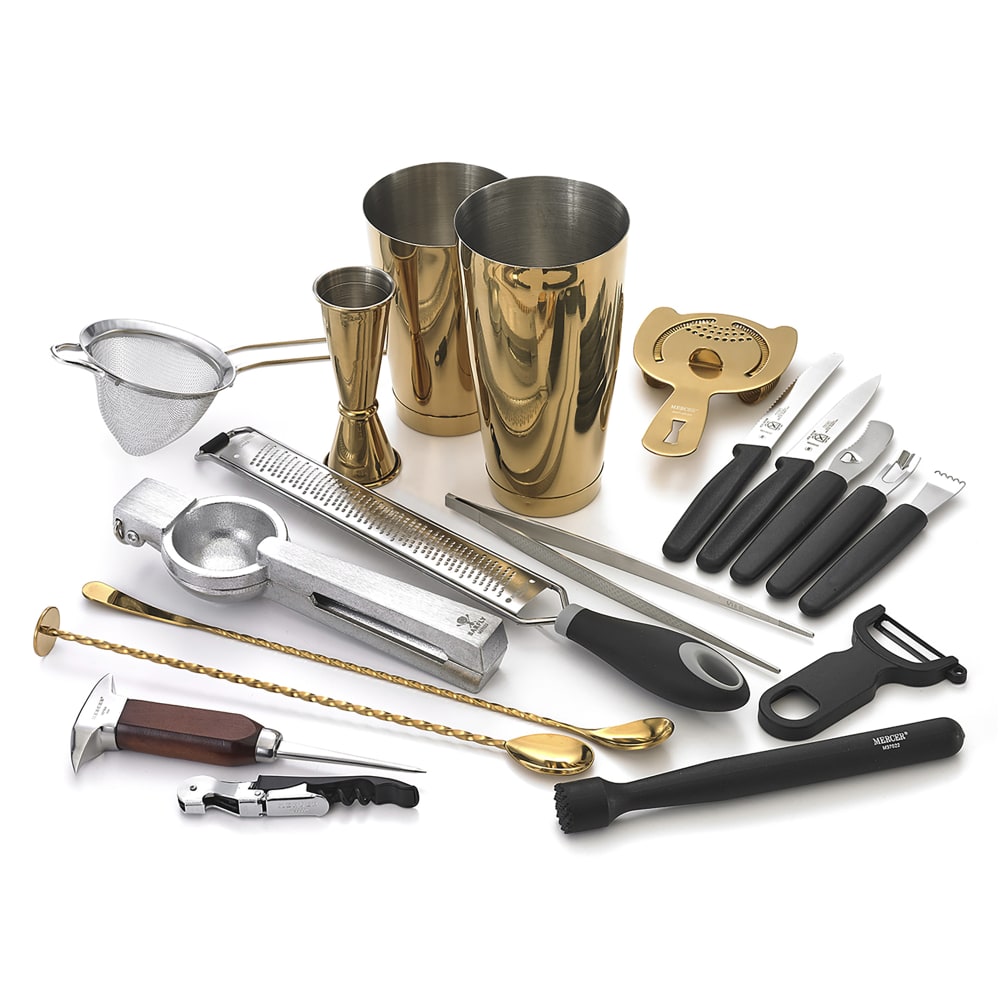 132-M37102GD 18-Piece Cocktail Mixing Set - Gold