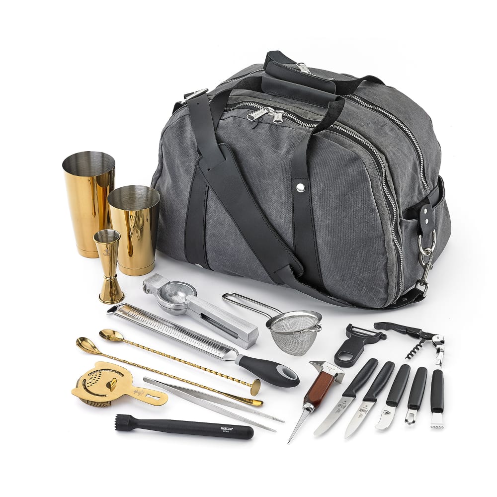 132-M37103GD 18-Piece Cocktail Mixing Set - Gold