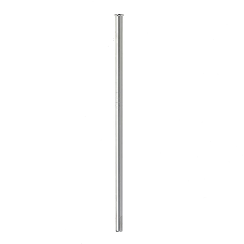 132-M37114 6 1/2" Straight Metal Straw - Stainless Steel, Mirror Finish