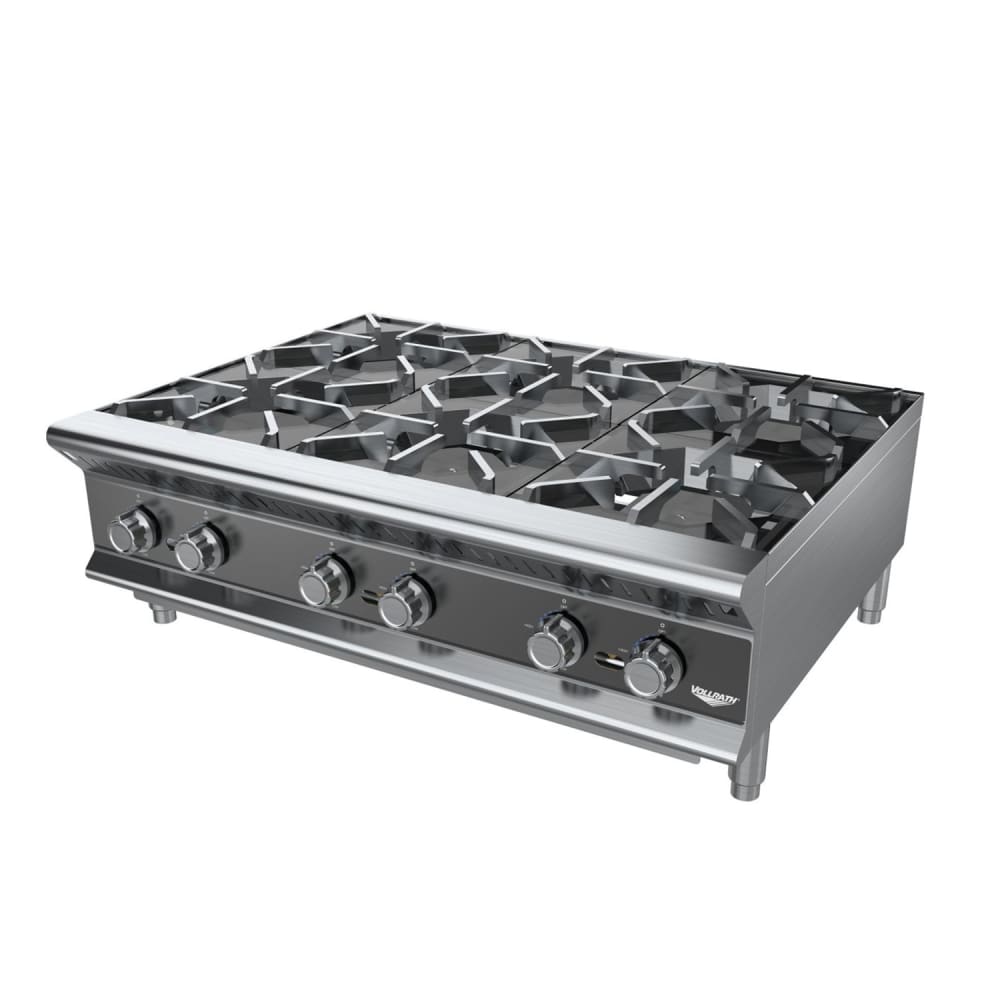 175-HPG636 36" Countertop Manual Gas Commercial Hotplate - Convertible