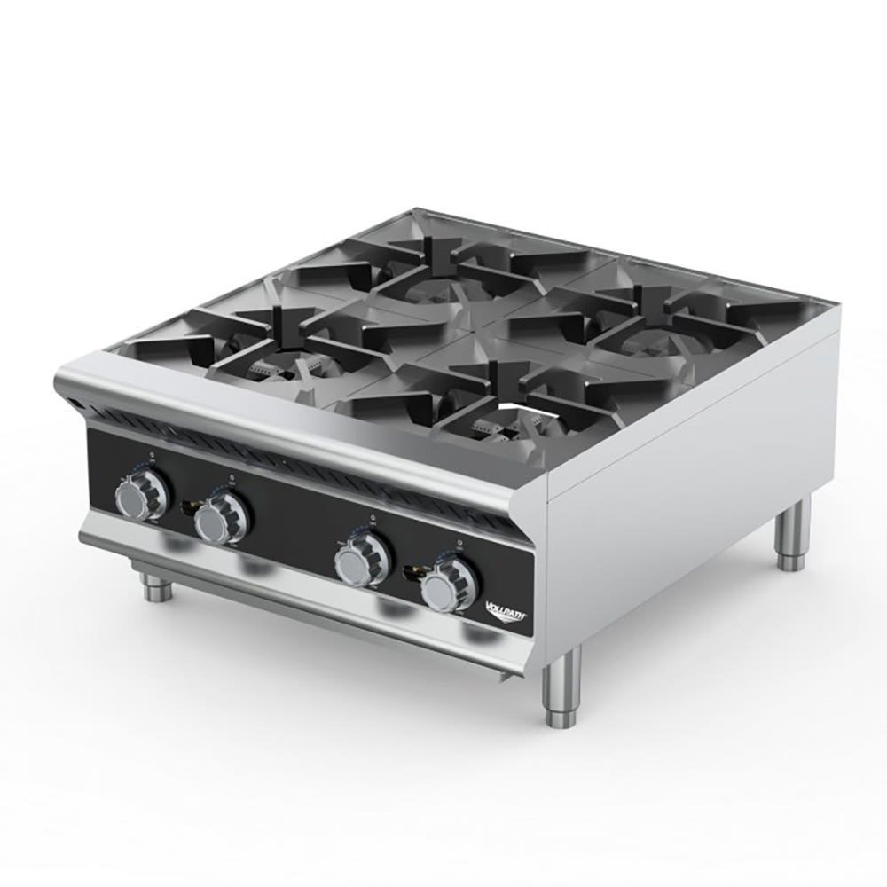 175-HPG424 24" Countertop Manual Gas Commercial Hotplate - Convertible