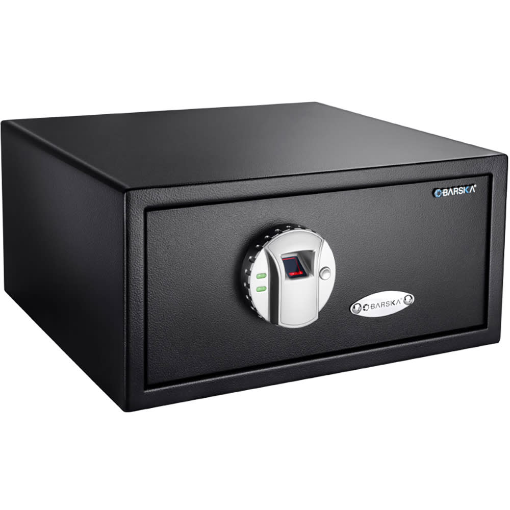 470-AX11224 0.8 cu ft Biometric Safe w/ Fingerprint Lock - Steel, Black