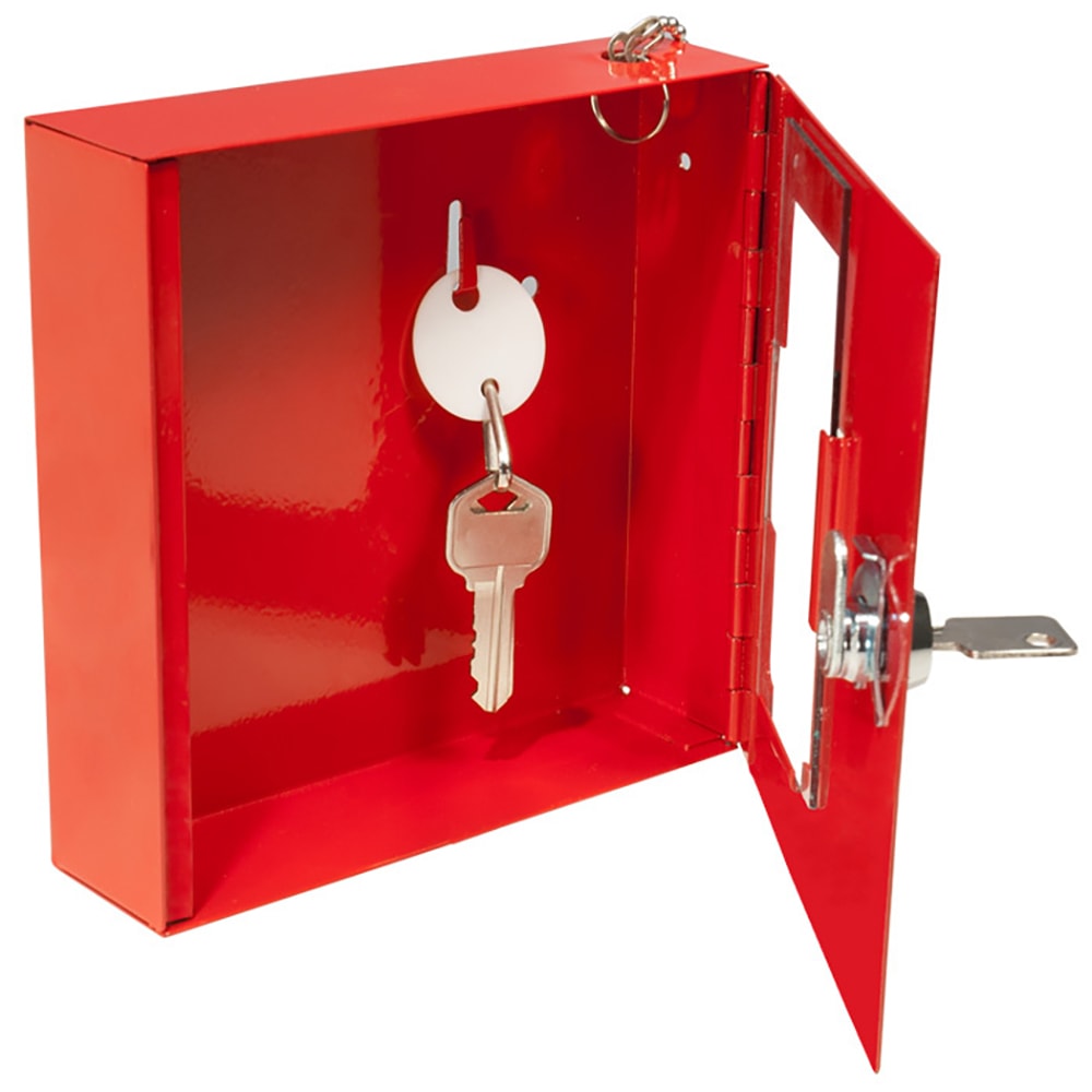 Barska Breakable Emergency Key Box with Attached Hammer - Steel, Red ...