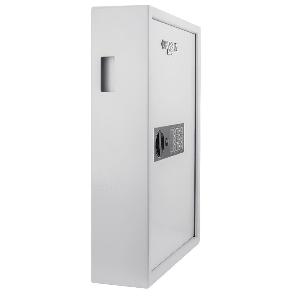 Barska 100 Key Cabinet w/ Keypad Lock - Steel, White (AX13262)