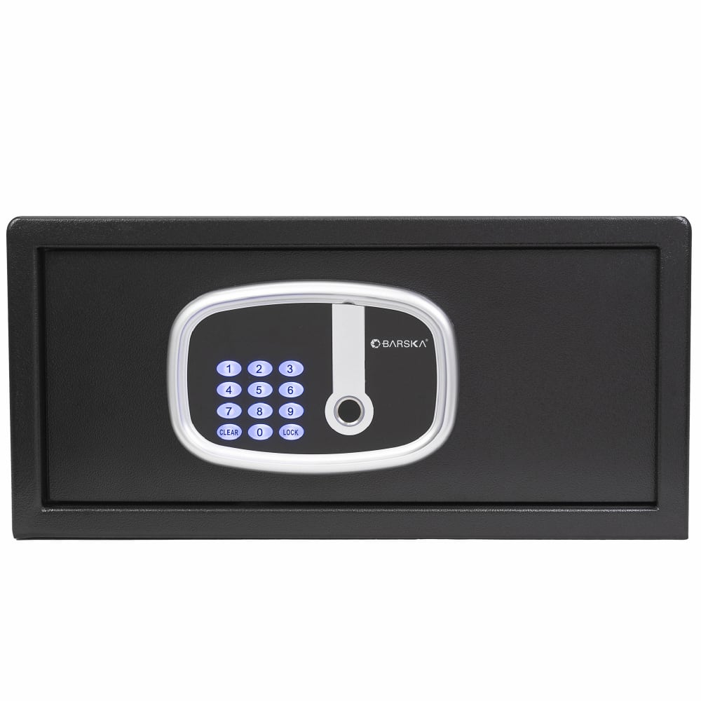 470-AX13632 0.85 cu ft Biometric Safe w/ Fingerprint & Keypad Lock - Steel, Black