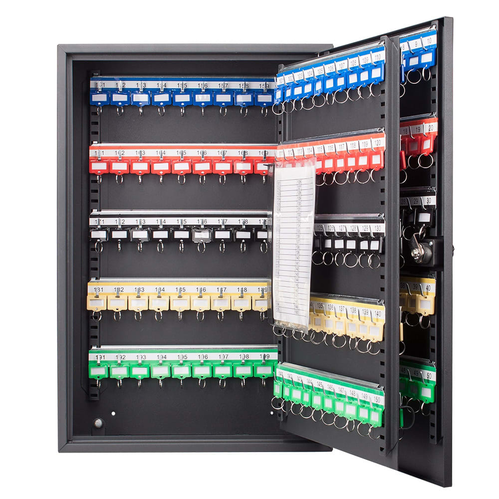 Barska 200 Key Cabinet w/ Combination & Key Lock - Steel, Black (CB13266)