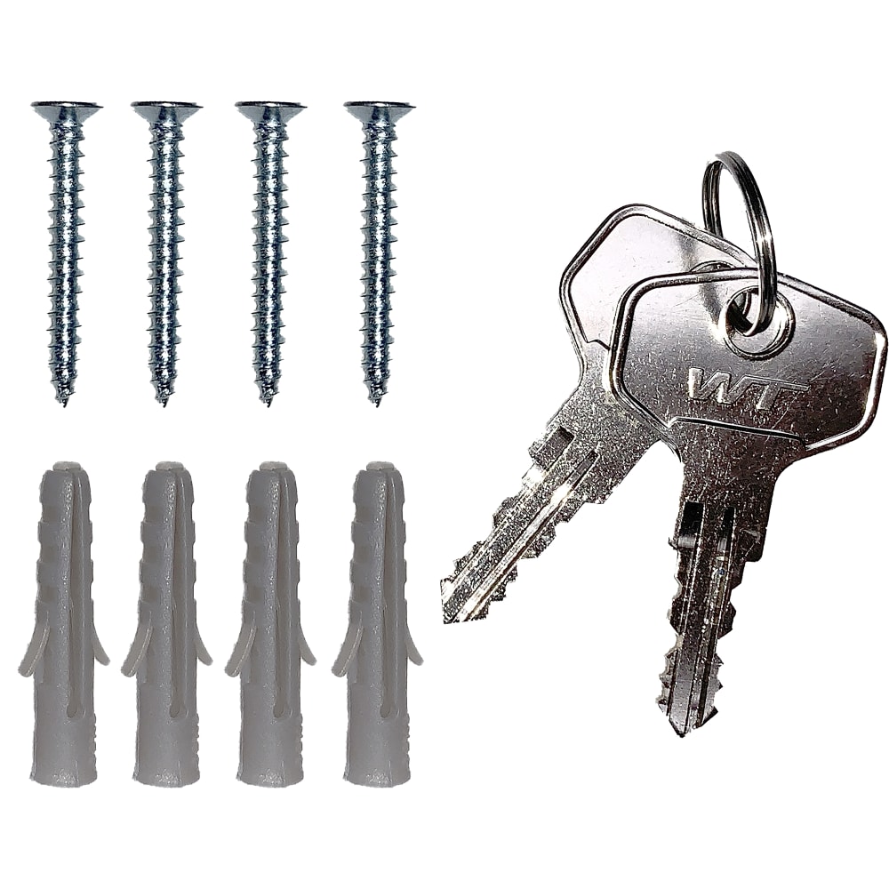 Barska CB13266 200 Key w/ Combination & Key Lock Steel, Black