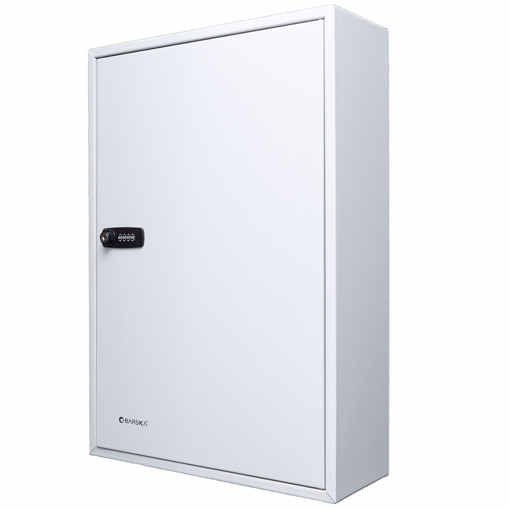 470-CB13564 200 Key Cabinet w/ Combination & Key Lock - Steel, Gray