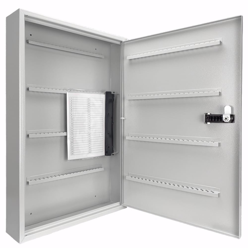 Barska 160 Key Cabinet w/ Combination & Key Lock - Steel, Gray (CB13602)