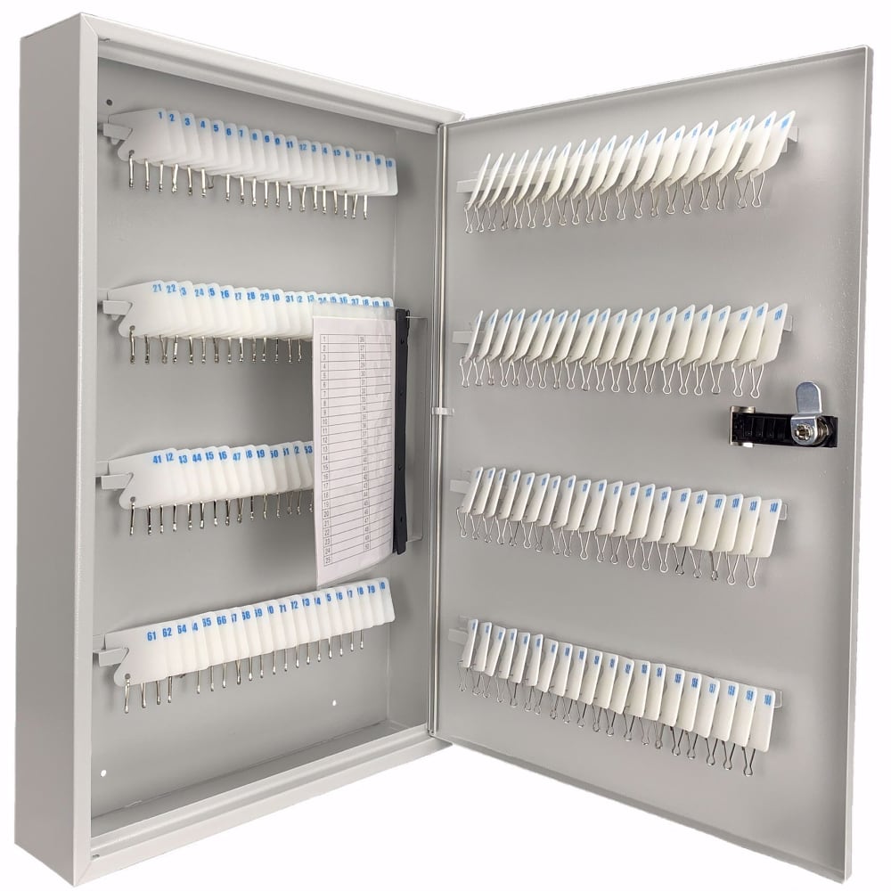 Barska 160 Key Cabinet w/ Combination & Key Lock - Steel, Gray (CB13602)