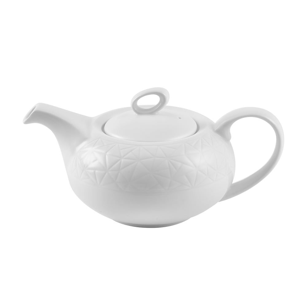 893-APRDUE161 15 oz Alchemy® Tea Pot - China, White