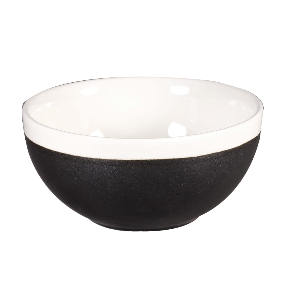 893-MOBKRBL61 16 oz Round Monochrome Soup Bowl - Ceramic, Onyx Black