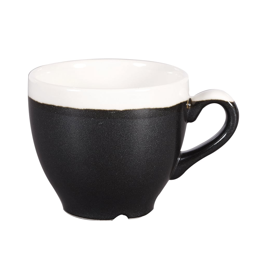 893-MOBKCEB91 3 1/2 oz Monochrome Espresso Cup - Ceramic, Onyx Black