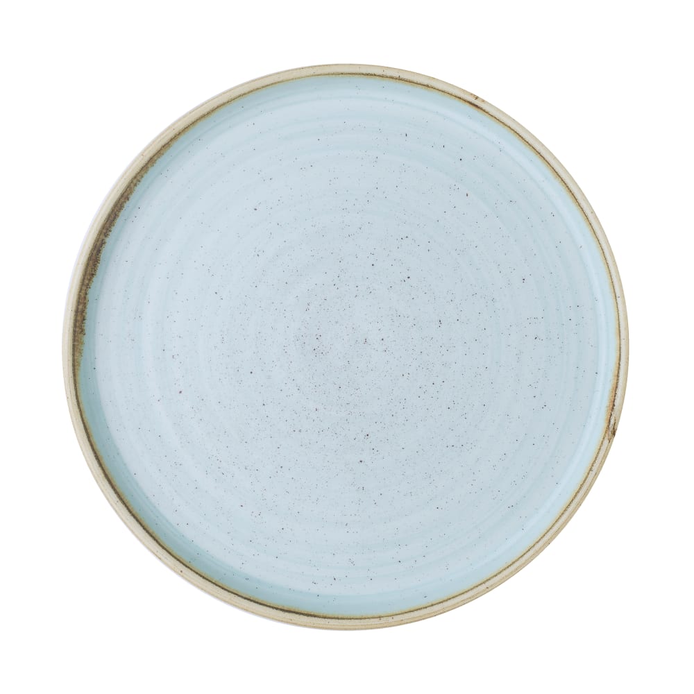 Churchill 8 11/16" Round Stonecast® Walled Plate - Ceramic, Duck Egg ...