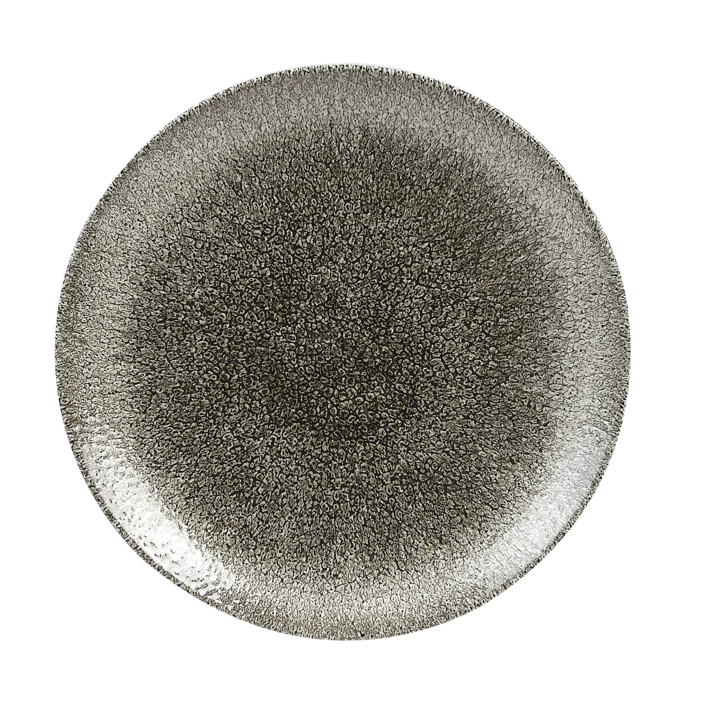893-RKBQEVP81 8 2/3" Round Plate - Ceramic, Quartz Black