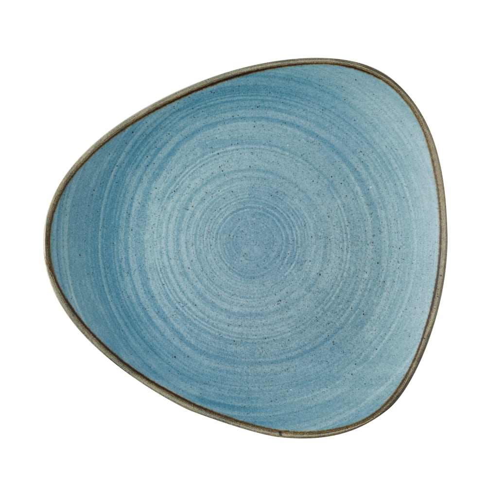 893-SRBETR101 10 " Round Stonecast® Plate - Ceramic, Raw Blue