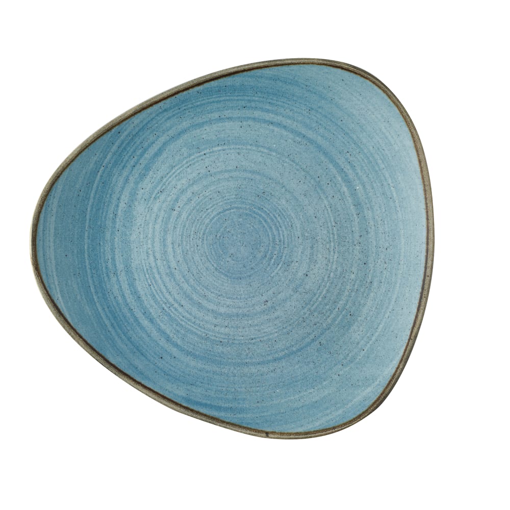 893-SRBETR91 9" Round Stonecast® Coupe Plate - Ceramic, Raw Teal Lotus