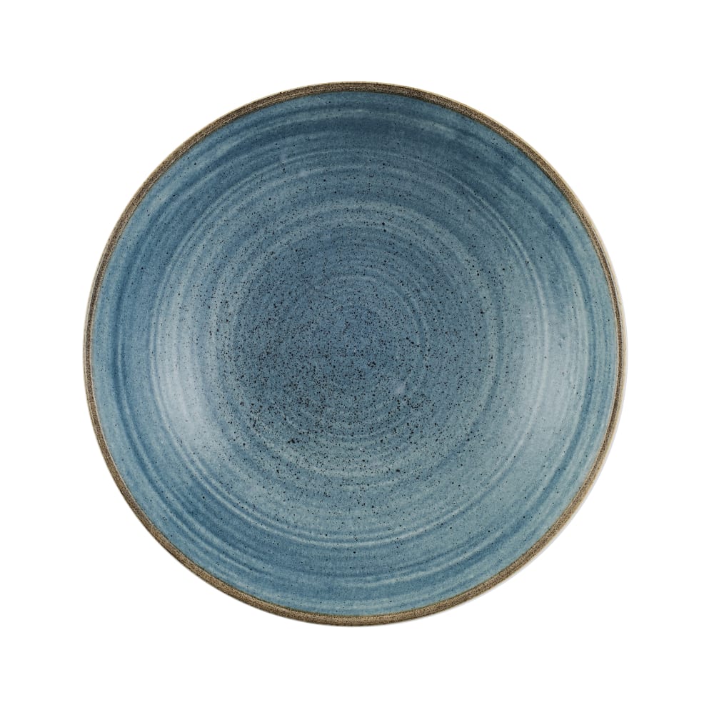 893-SRBEEVB71 15 oz Round Stonecast® Coupe Bowl - Ceramic, Raw Blue