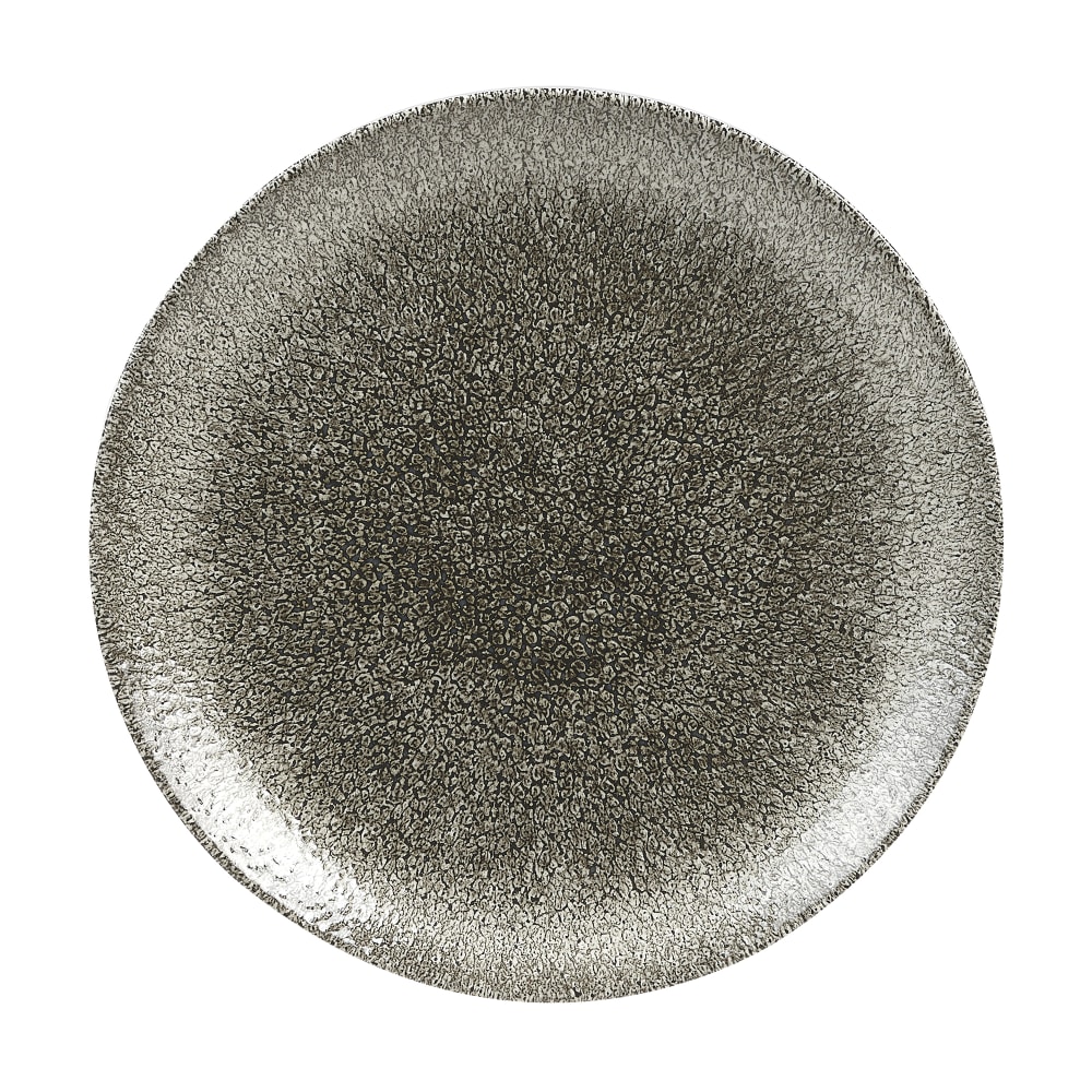 893-RKBQEV101 10 1/4 Round Coupe Plate - Ceramic, Quartz Black