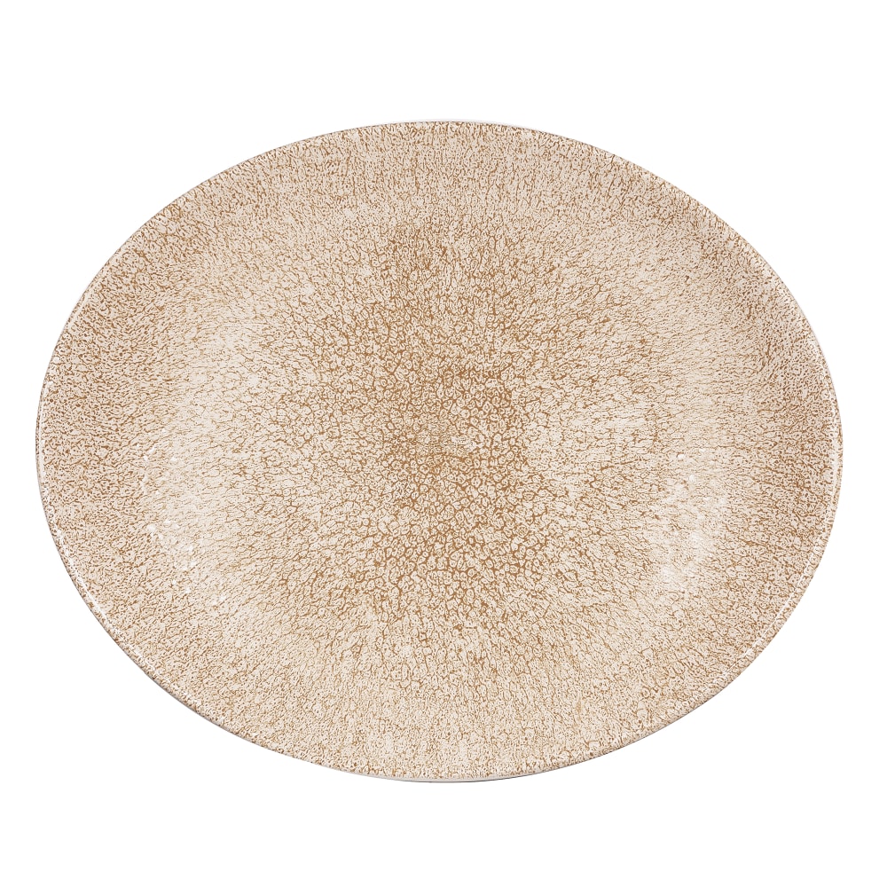 893-RKGOOP581 Oval Studio Prints® Plate - 10 5/8" x 9", Ceramic, Garnet Orange