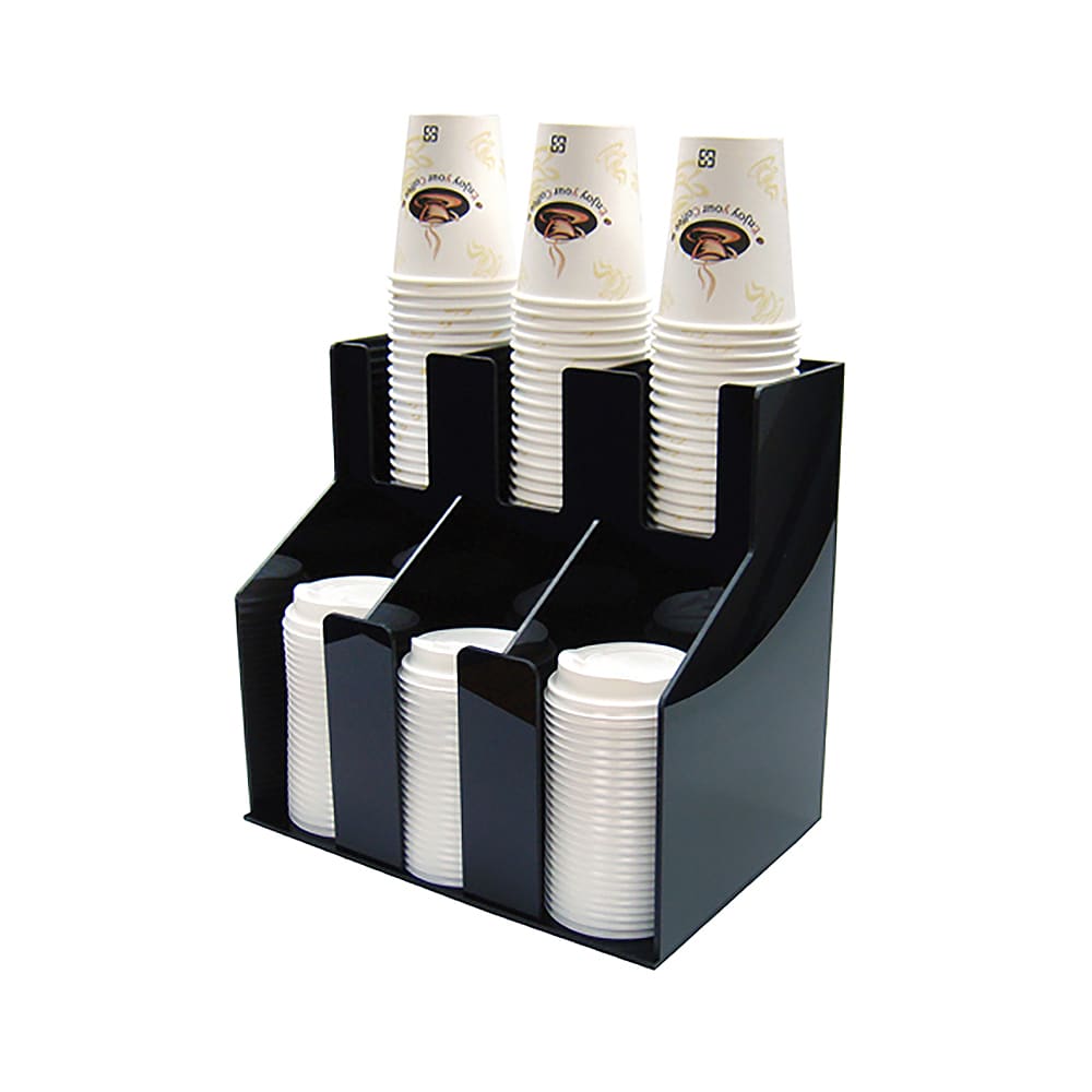 080-CLO3D Cup & Lid Organizer, (4) Compartment, All Cup Types