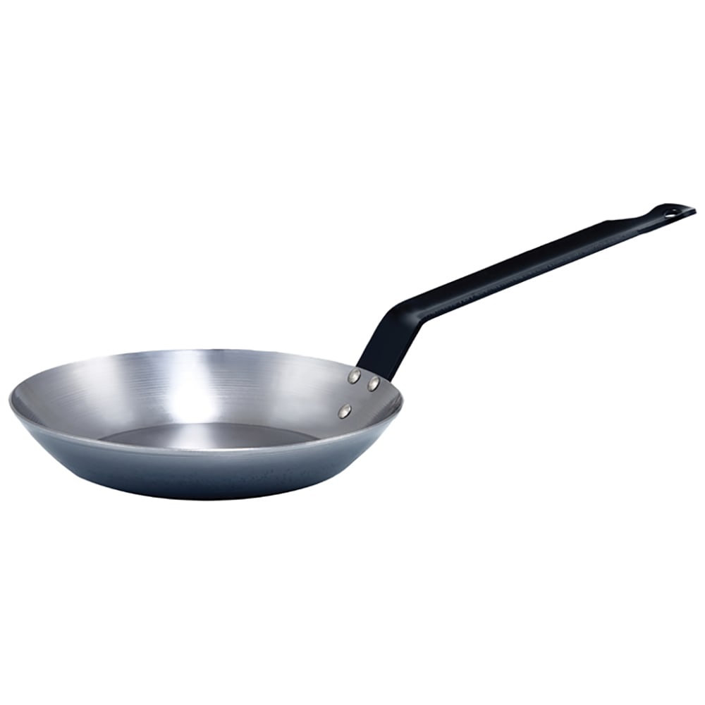 080-CSFP9 9 1/2" Carbon Steel Frying Pan w/ Solid Metal Handle