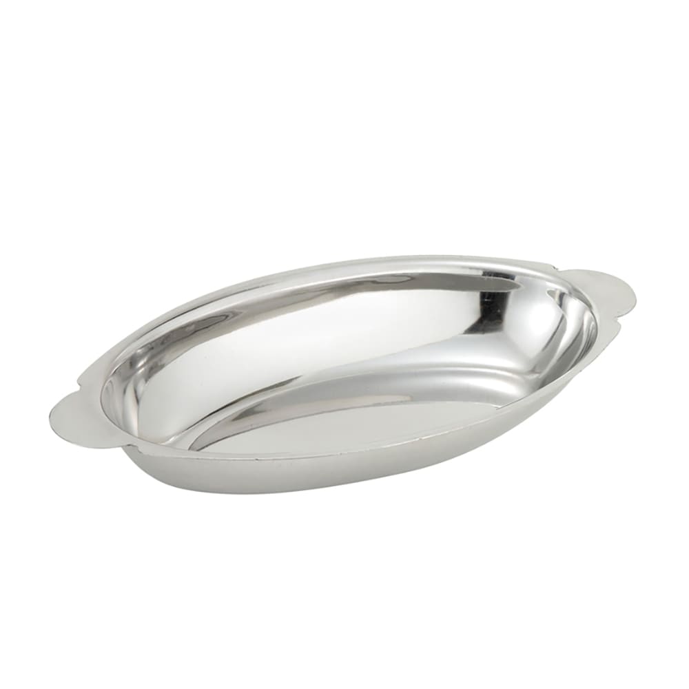 080-AD08 8 oz. Oval, Stainless Rarebit