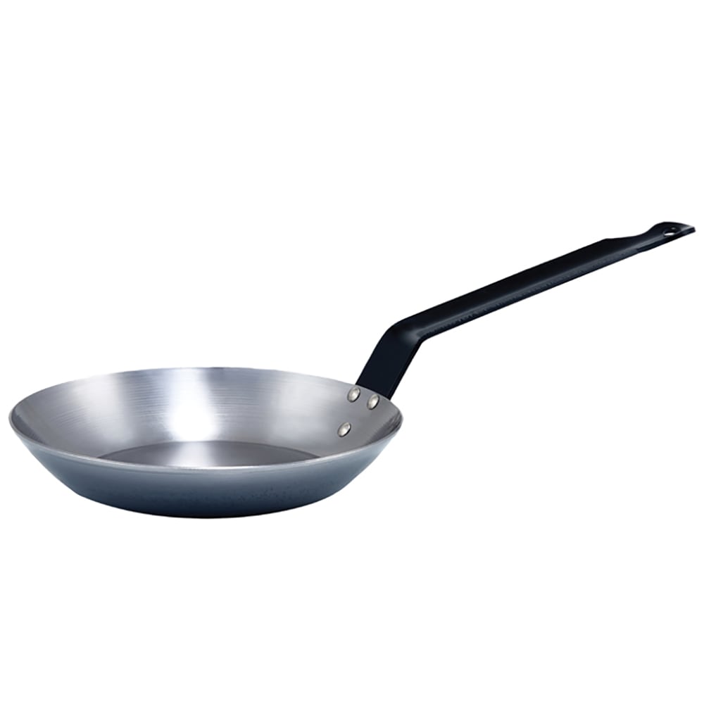 080-CSFP11 10 3/8" Carbon Steel Frying Pan w/ Solid Metal Handle